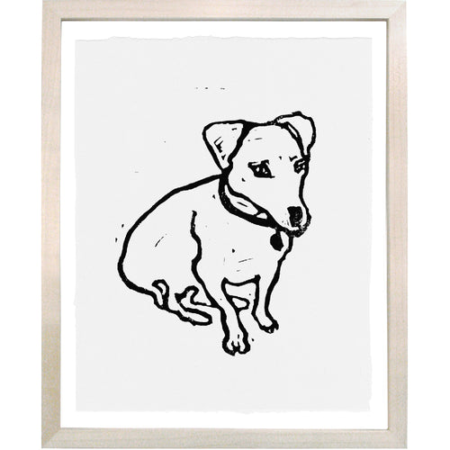 john derian Morriss (the Dog) 8 x 10" Linocut Print