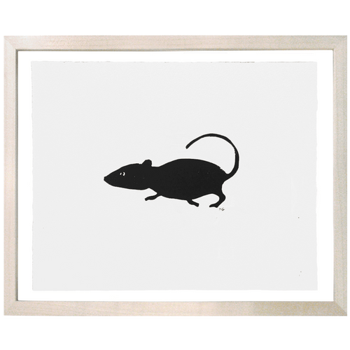 john derian Mouse 1 8 x 10" Linocut Print