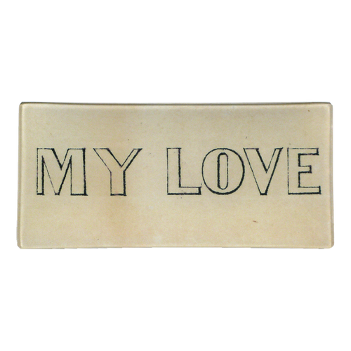 john derian My Love 3.5 x 7" Rect. Tray