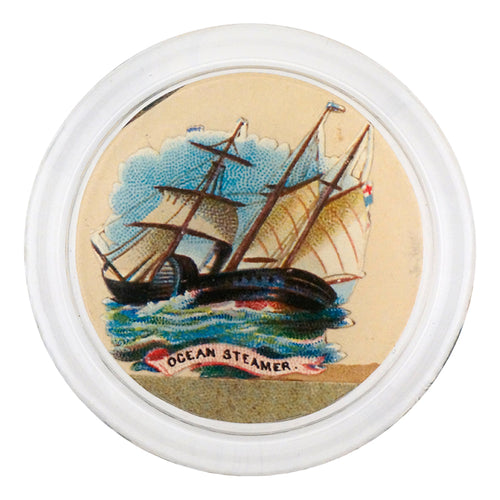 john derian Ocean Steamer 4" Coaster