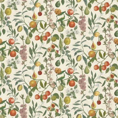 john derian Orchard Fruits Parchment Fabric