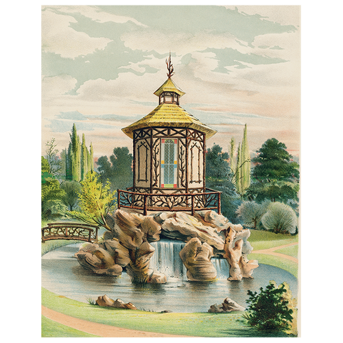 john derian Pagoda (p 252) 11" x 14" Rect. Tray