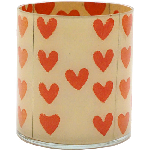 John Derian Painted Hearts Desk Cup