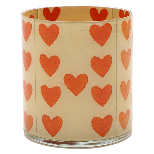 john derian Painted Hearts Desk Cup