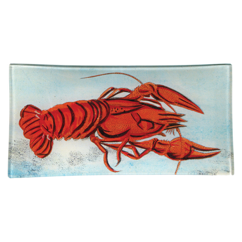 john derian Painted Lobster 4 x 9" Rect. Tray