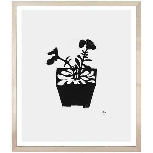 john derian Petunia 10 x 12" Linocut Print
