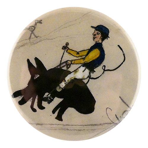 john derian Pig Rider Mirror & Pin