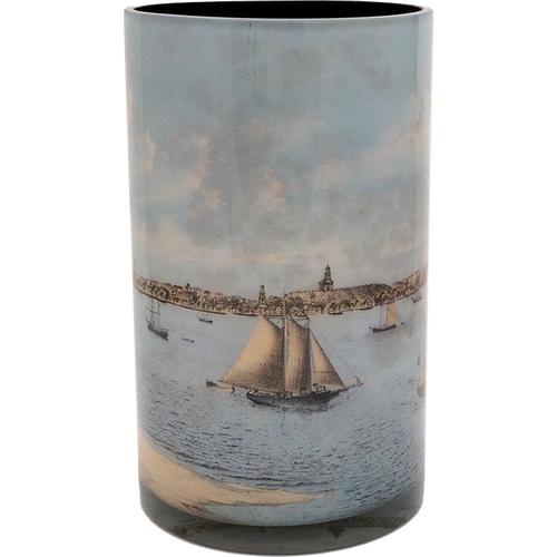 John Derian Provincetown 12" Cylinder Vase W/ Liner