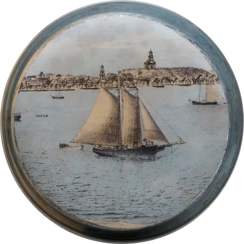 John Derian Provincetown 12" Cylinder Vase W/ Liner