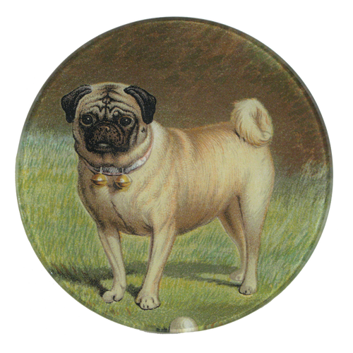 john derian Pug & Ball 5 1/4" Round Plate