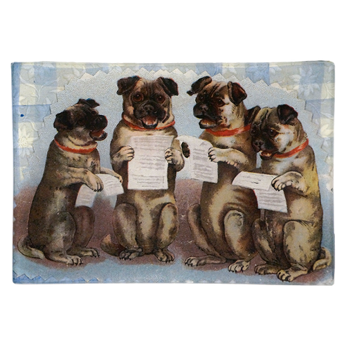 john derian Pug Choir 4.5 x 6.5" Mini-Tray