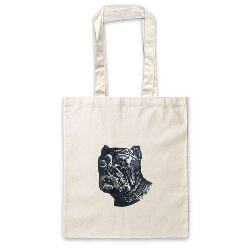 john derian Pug Tote Bag Canvas Tote Bags