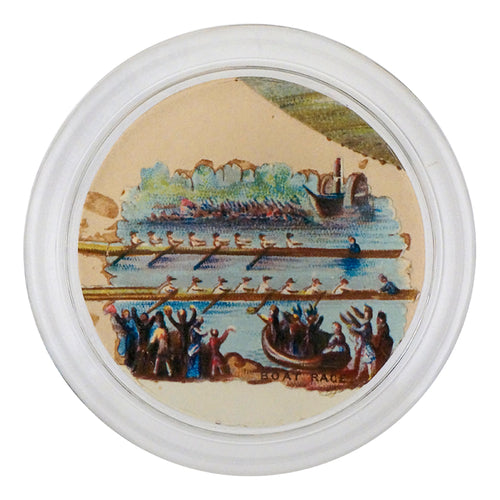 john derian Racing Boat 4" Coaster