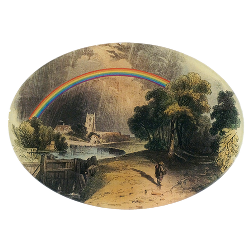 john derian Rainbow 7 x 10" Oval