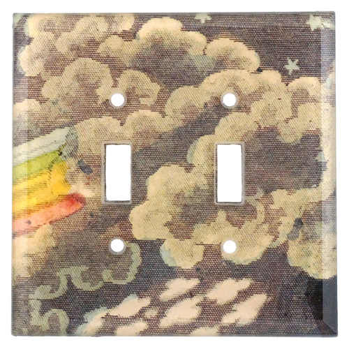 john derian Rainbow's End Double Switch Cover