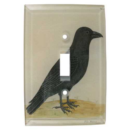 john derian Raven Switch Plate Cover