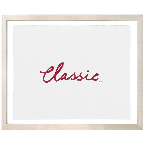 john derian Red Classic 8 x 10" Linocut Print