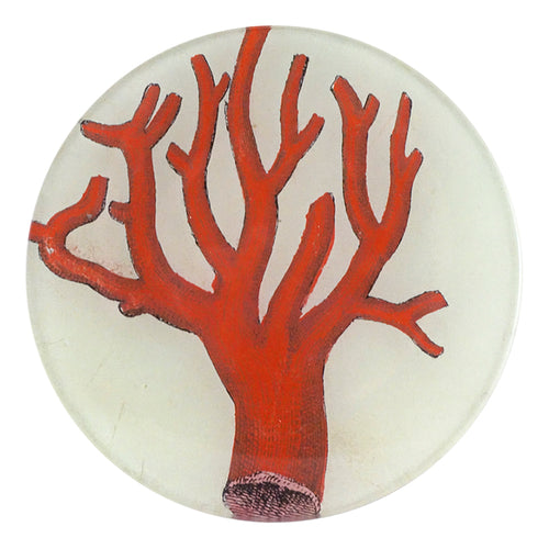 john derian Red Coral 5 1/4" Round Plate