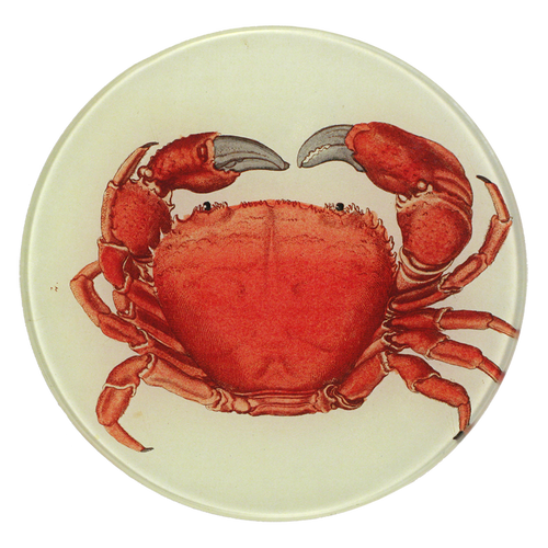 john derian Red Crab 5 1/4" Round Plate