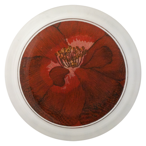 john derian Red Rose 6" Coaster