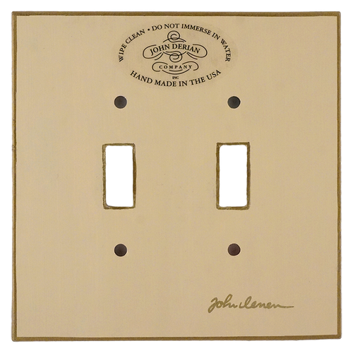 John Derian Rose Garland Double Switch Cover