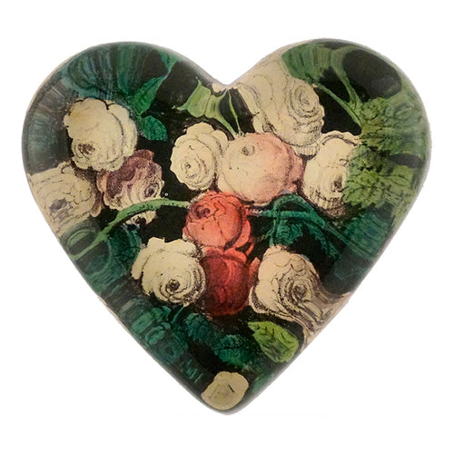 john derian Rose Garland Heart Charm