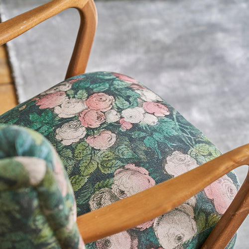 John Derian Rose Mosaic Forest Fabric Fabric