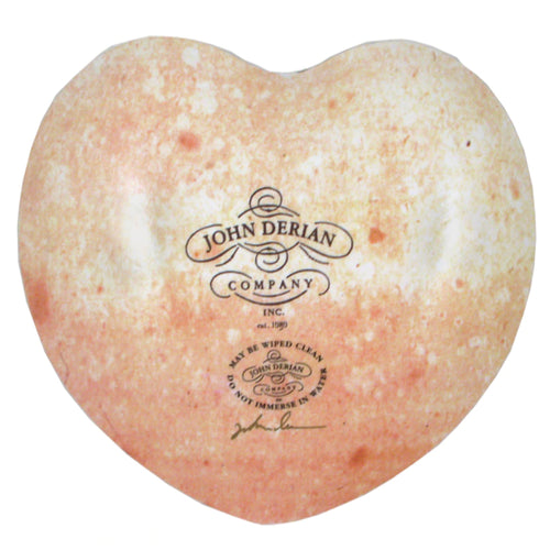 John Derian Rose (Pink) 8" Heart Dish