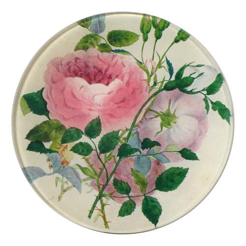 john derian Rose Sprig 5 1/4" Round Plate