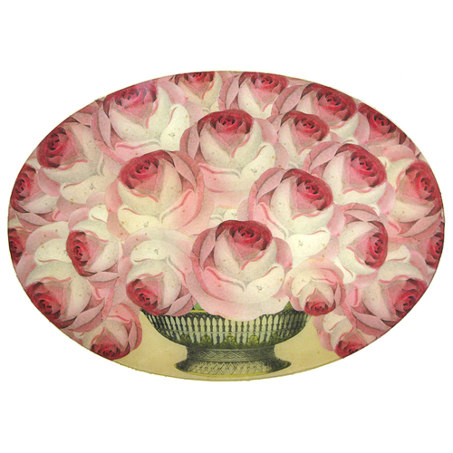 john derian Roses 13 x 18" Oval