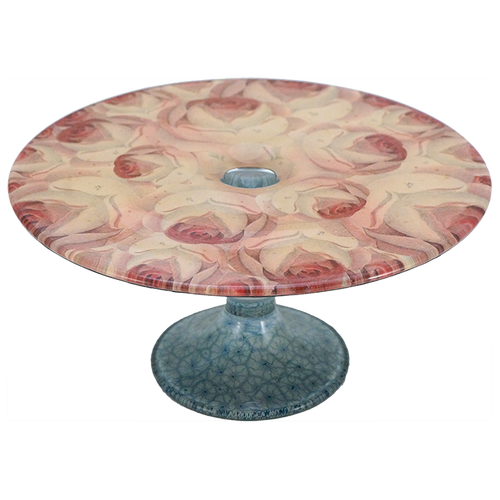 john derian Roses Stacking Cake Pedestal