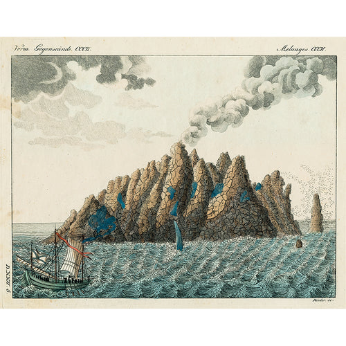 john derian Seaside Cliffs (p 27) 11" x 14" Rect. Tray
