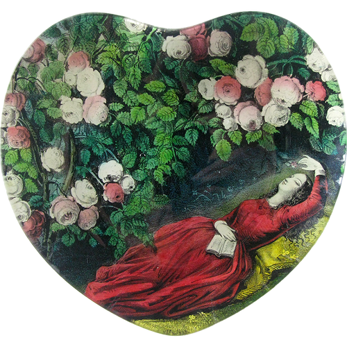 john derian Sleeping Beauty 8" Heart Dish