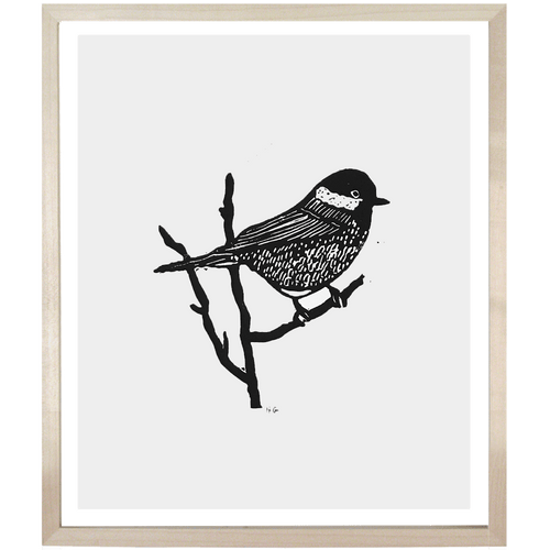 john derian Sparrow 10 x 12" Linocut Print