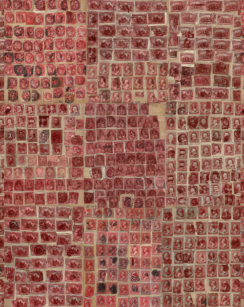 John Derian Stamps - Red Wallpaper