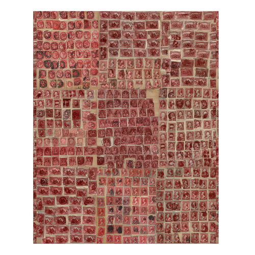 john derian Stamps - Red Wallpaper
