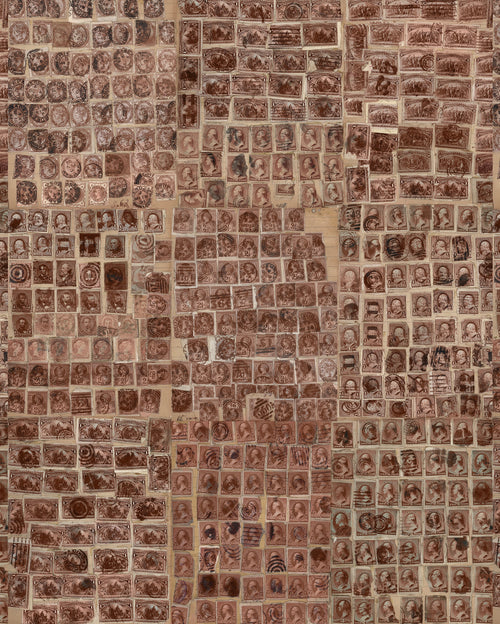 John Derian Stamps - Sepia Wallpaper
