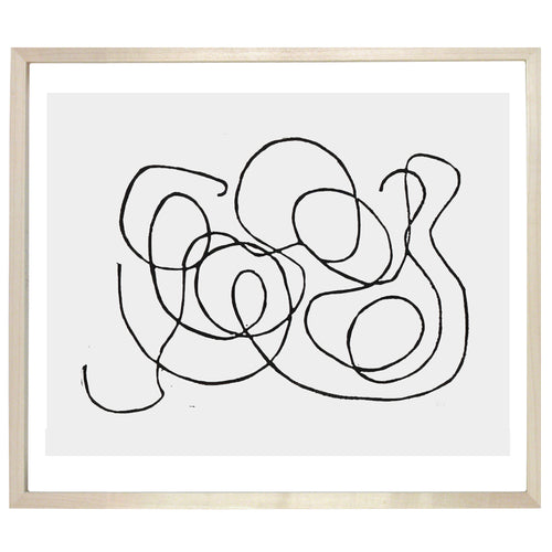 john derian String 12 x 14" Linocut Print