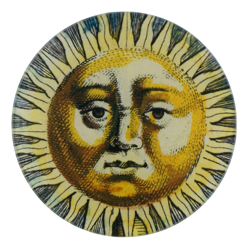 john derian Sun Fountain Face 5 1/4" Round Plate