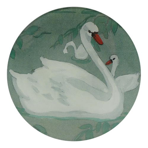 john derian Swan 5 1/4" Round Plate