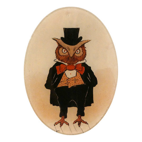 john derian Sweet Owl 5 x 7" Oval