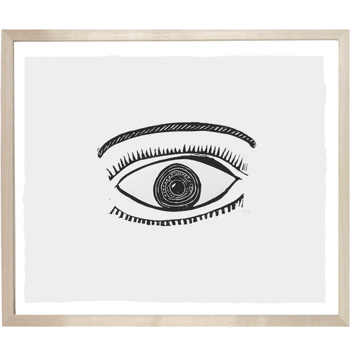 john derian The Eye 2 10 x 12" Linocut Print