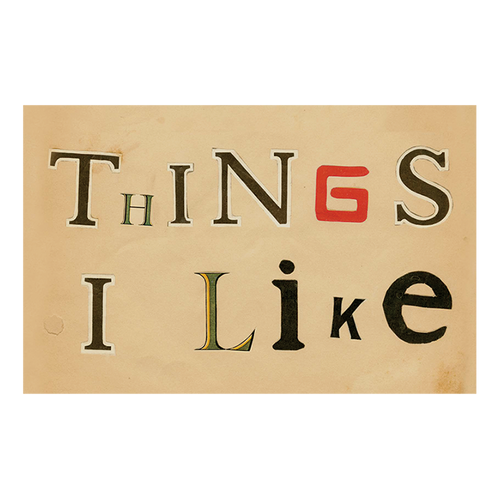 john derian Thing I Like Postcard (Pack of 10)