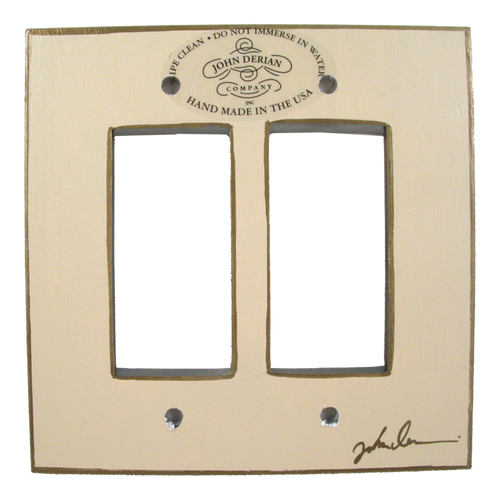 John Derian Tile Sample Double Rocker Cover