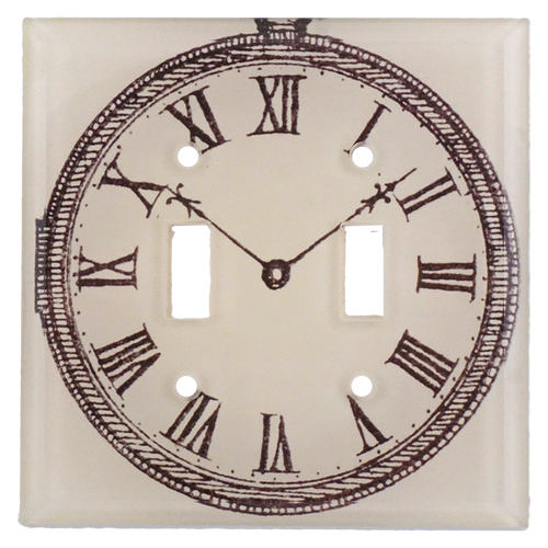 john derian Timepiece Double Switch Cover