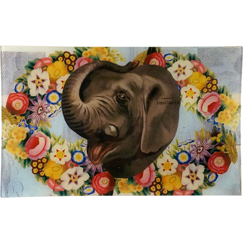 john derian Tusk Up (Collage) 10 x 16" Rect. Tray