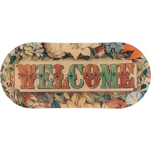 john derian Welcome 6 x 12" Oblong Tray