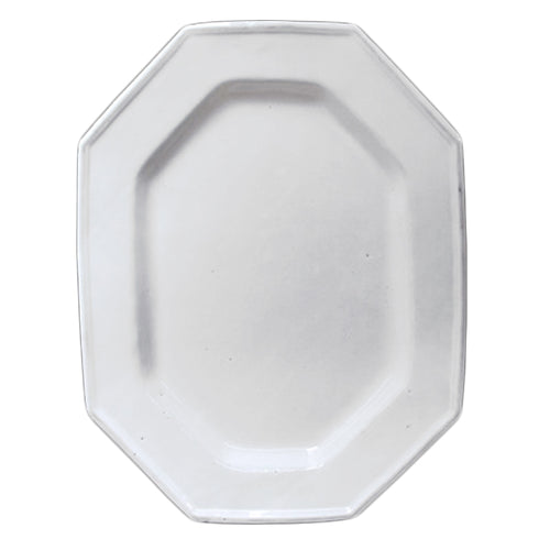 john derian John Derian White Oval Octagonal Platter Add to cart Plat Ovale Octogonal Blanc Details 18.9" Length x 14.2" Width x 1" Height Black Terra Cotta with White Enameled Glaze Each item will feature unique variations Made