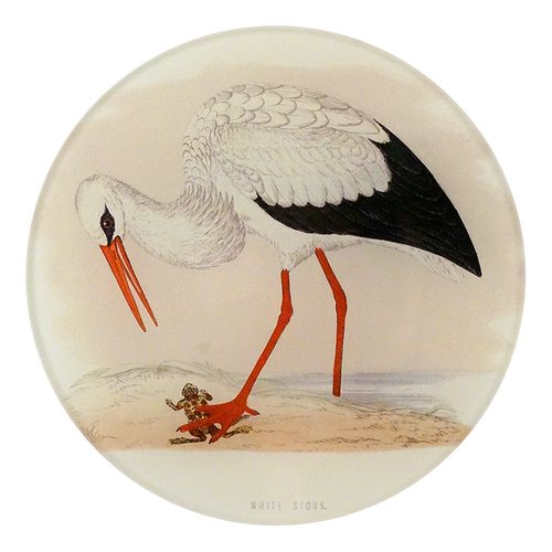 john derian White Stork 5 1/4" Round Plate