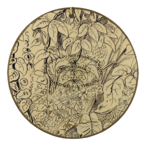 John Derian Wide Heart 4" Round Ornamental Charm